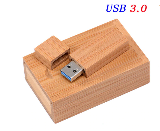 Dřevěná USB 4 s krabičkou 32GB