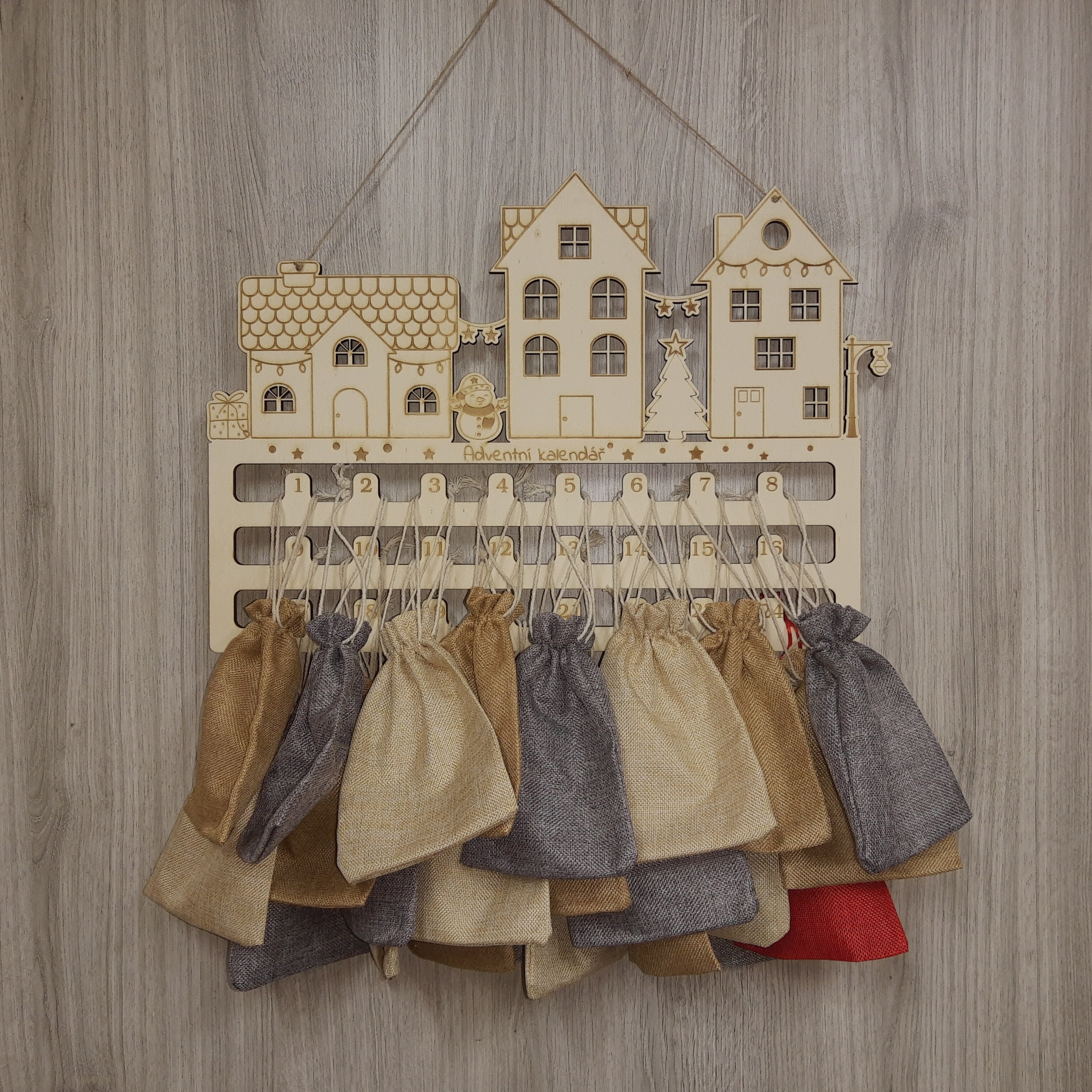 Adventní kalendář se sáčky 1