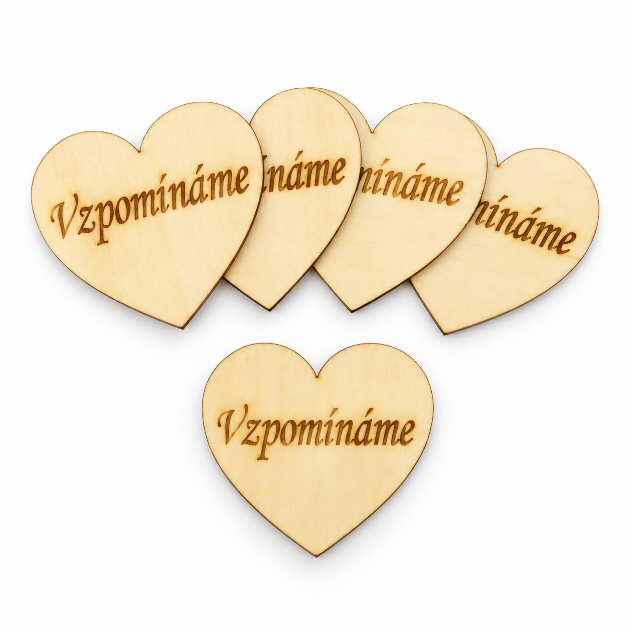 Dřevěné srdíčko „Vzpomínáme“