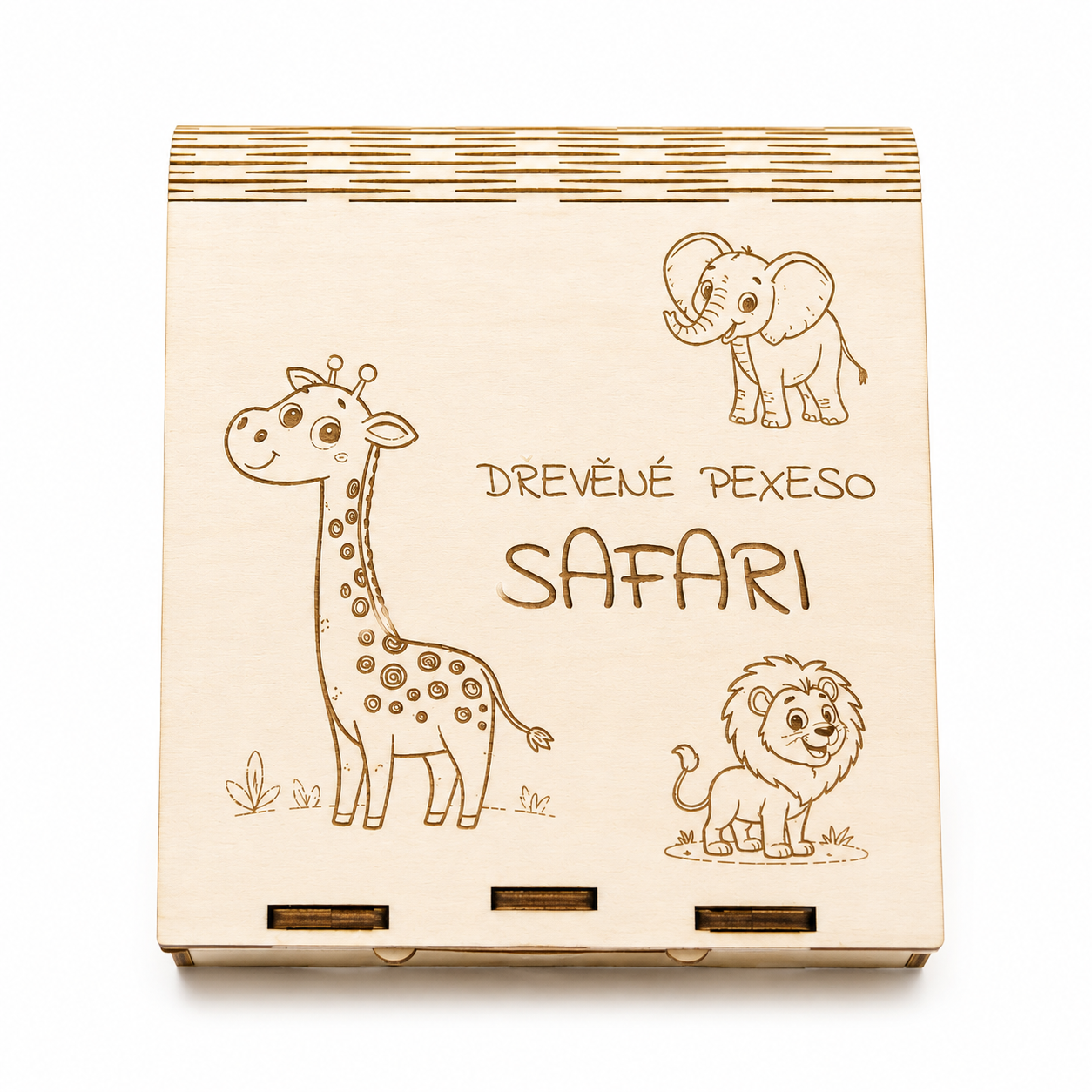 Dřevěné pexeso Safari