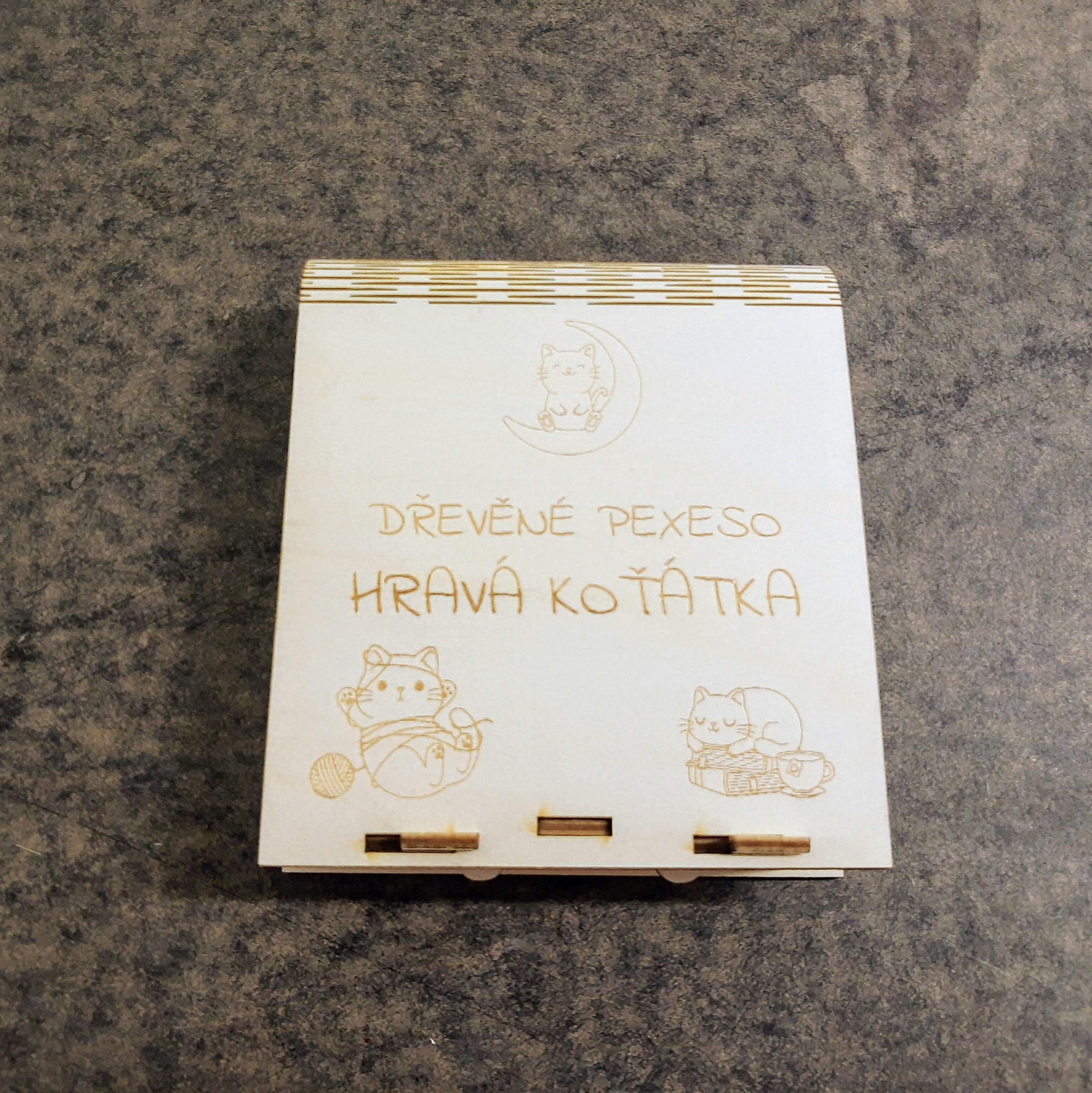 Dřevěné pexeso Hravá koťátka