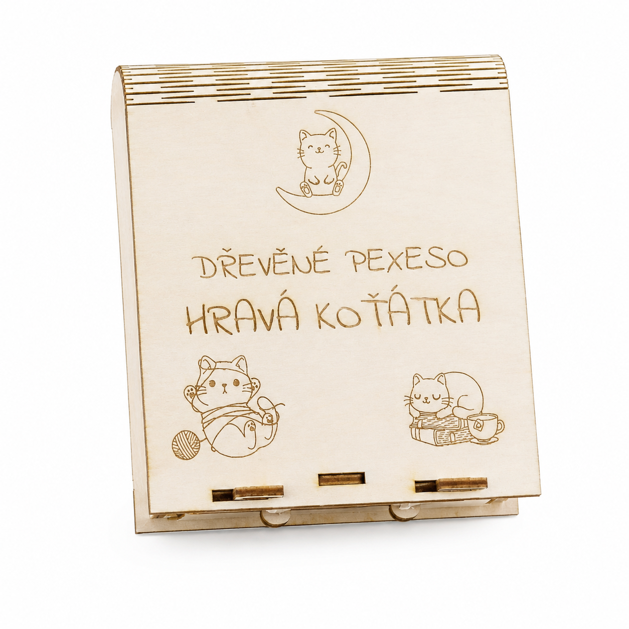 Dřevěné pexeso Hravá koťátka