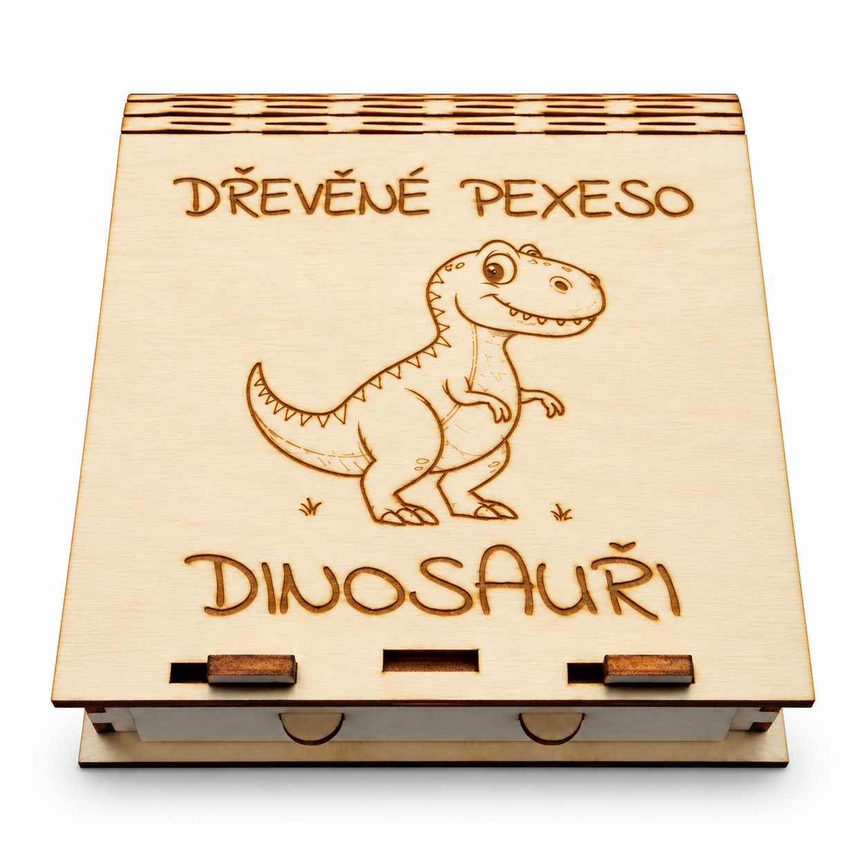 Dřevěné pexeso Dinosauři – 32 kartiček v dřevěné krabičce