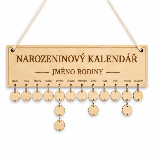 Dřevěné kalendáře
